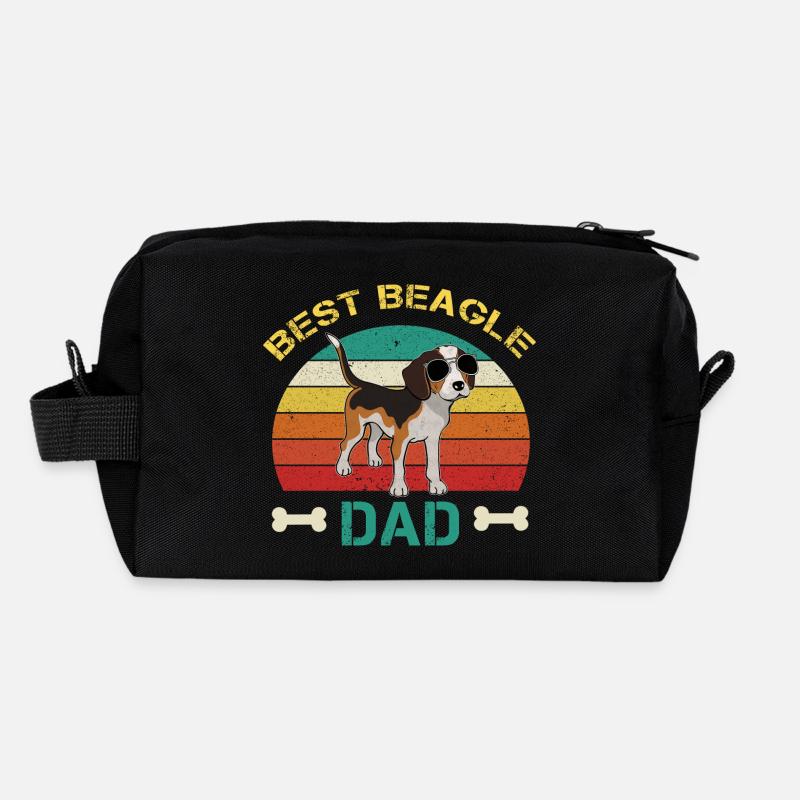 Best Beagle Dad Beaglehalter Geschenk Recycelte Kulturtasche