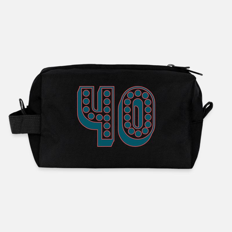 40. 40 YEARS. 40th ANNIVERSARY. 40TH ANNIVERSARY. Recycled Toiletry Zip Bag