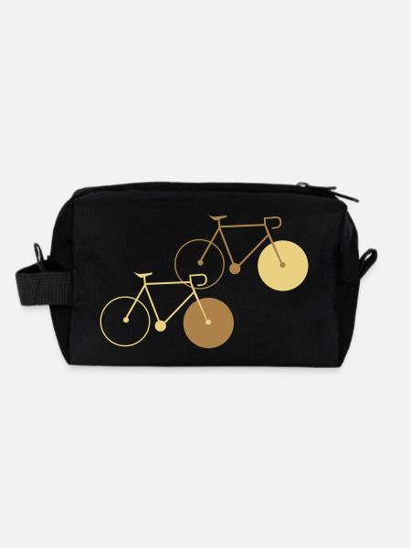 bike fixie fahrrad cycling sommer radsport rad - Recycelte Kulturtasche - Schwarz - Hinten