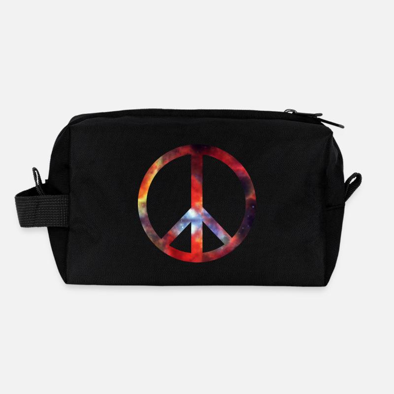 peace Recycled Toiletry Zip Bag