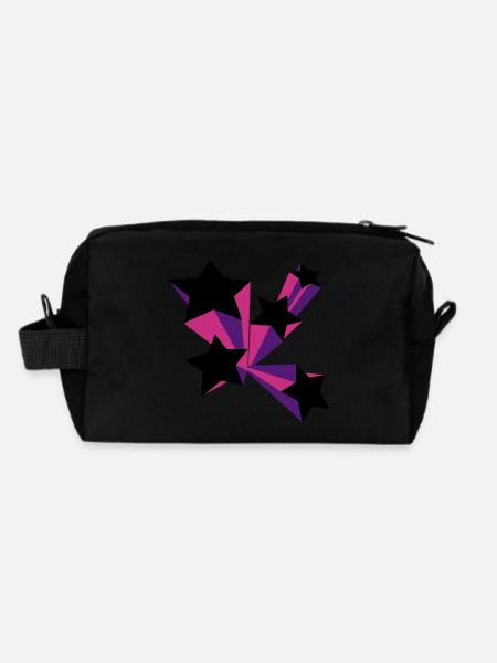 Sterne 3D - Trousse de toilette en tissu recyclé - noir - Dos