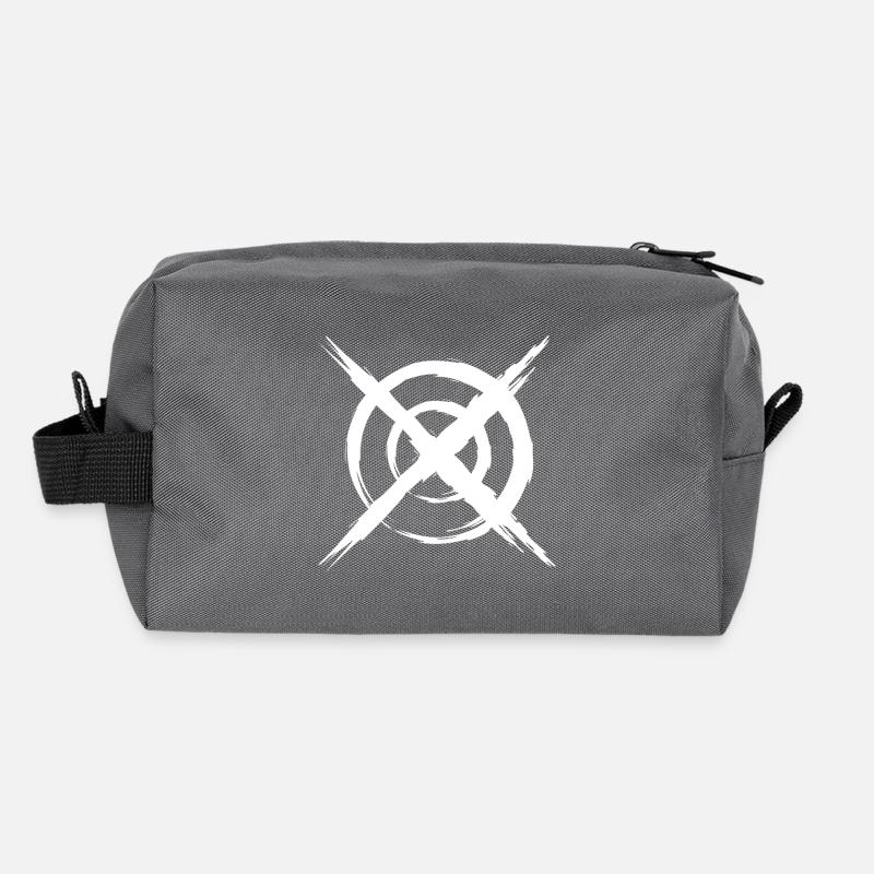 Cible blanche Trousse de toilette en tissu recyclé