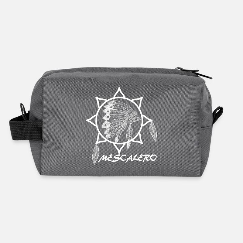 Mescalero Apache Indians - White Recycled Toiletry Zip Bag