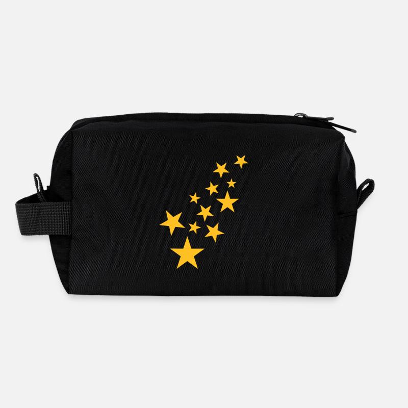 Modèle astérisque symbole étoile Trousse de toilette en tissu recyclé