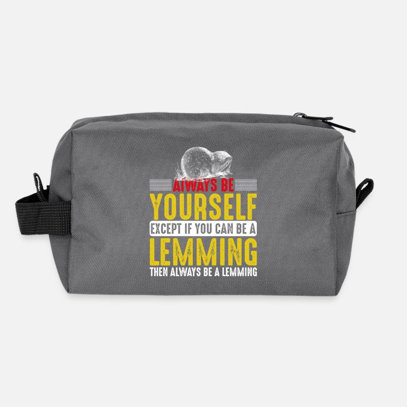 Always Be A Lemming Recycled Toiletry Zip Bag