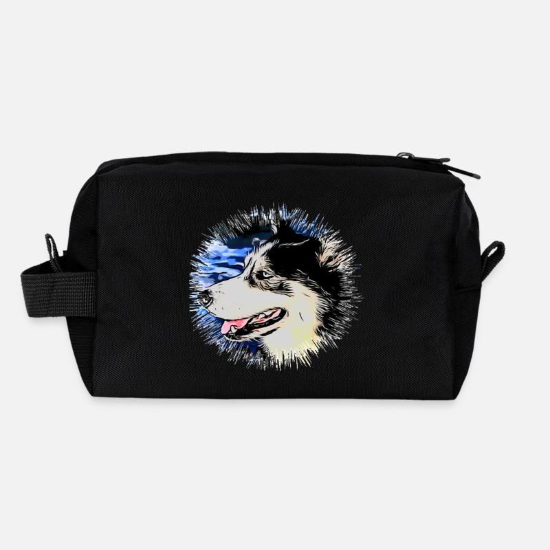 Husky - Recycelte Kulturtasche - Schwarz