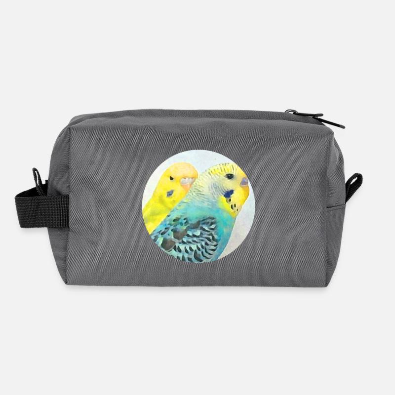 Perruches Trousse de toilette en tissu recyclé
