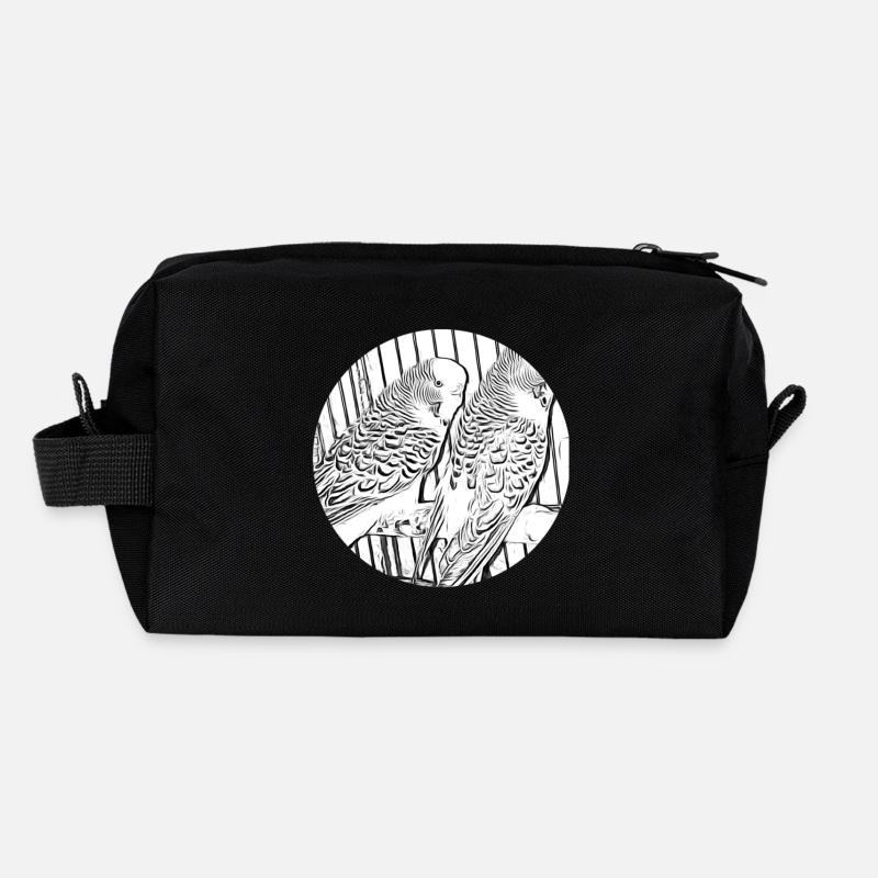 Perruches Trousse de toilette en tissu recyclé