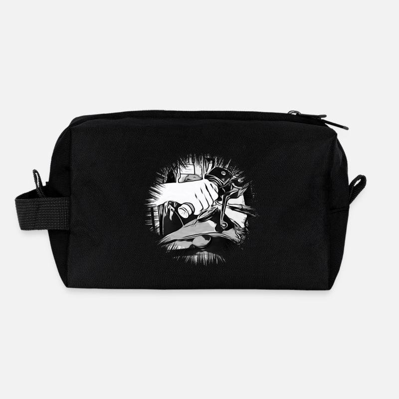 motorcycle Recycled Toiletry Zip Bag