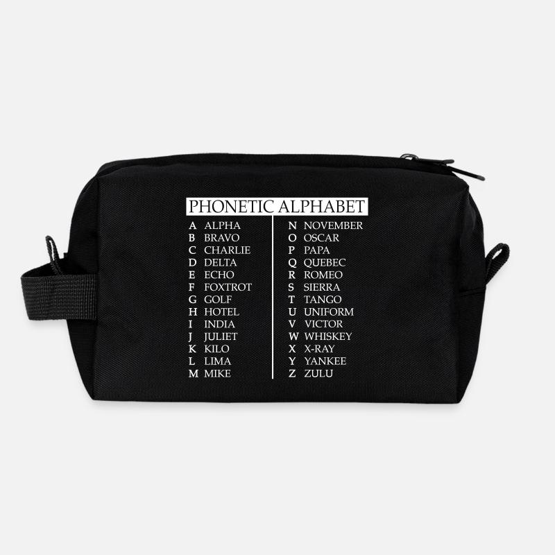 Phonetisches Alphabet Recycelte Kulturtasche