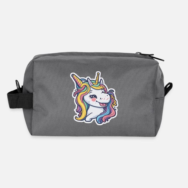 Unicorn Rainbow Einhorn Comic Cartoon Recycelte Kulturtasche