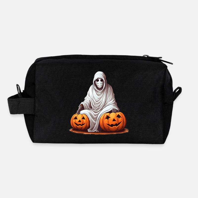 Gruseliger Halloween Horror Kürbis Geist Recycelte Kulturtasche
