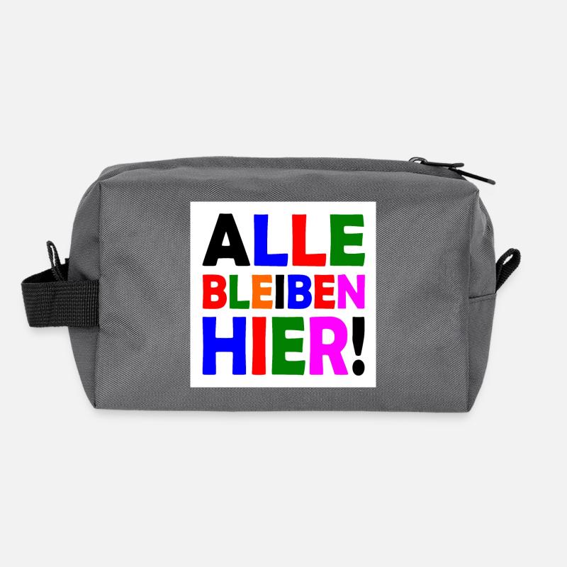 Alle bleiben hier Recycelte Kulturtasche