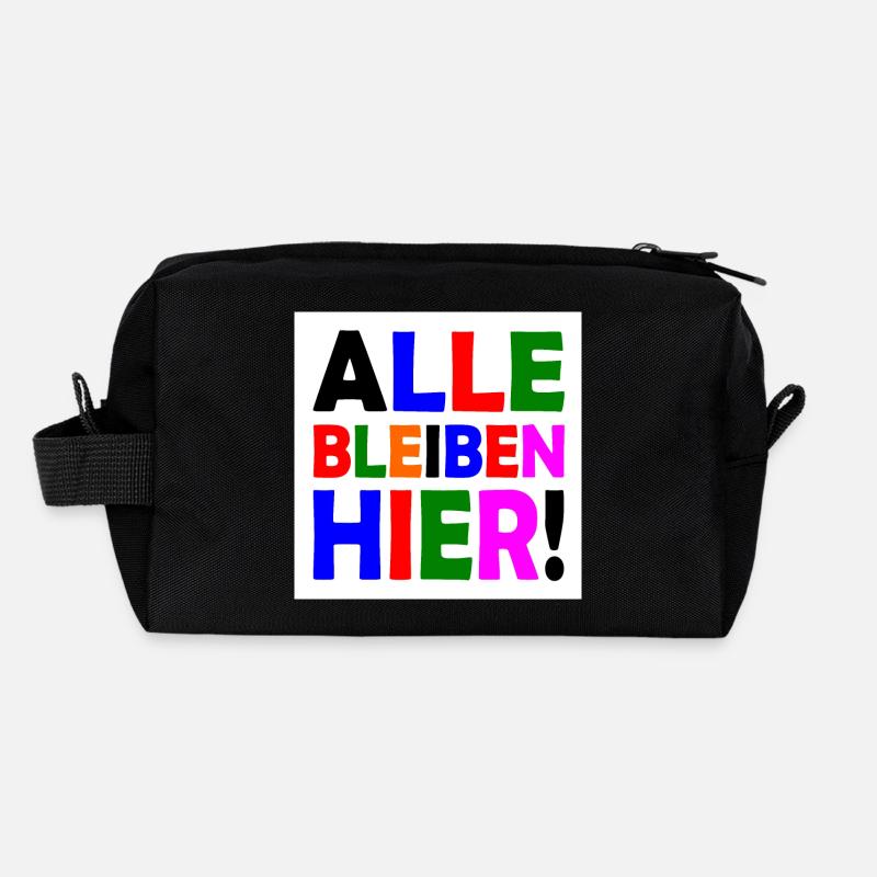 Alle bleiben hier Recycelte Kulturtasche