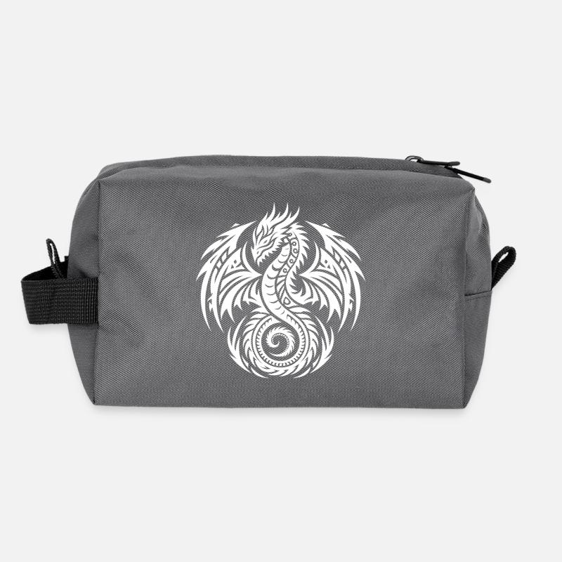 Schuppiger Vintager Drache mit Flügeln Recycelte Kulturtasche