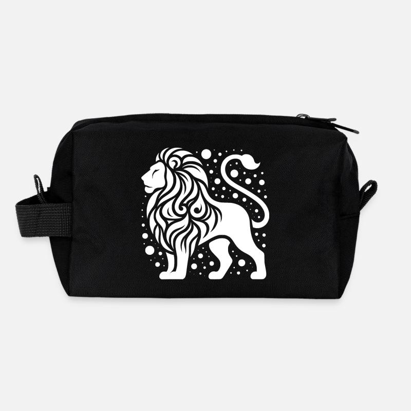 Elegant lion with wild mane Recycled Toiletry Zip Bag
