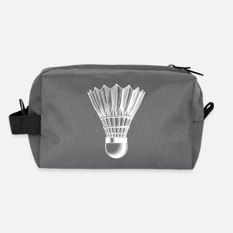 Style de tatouage de balle de badminton rapide Trousse de toilette en tissu recyclé