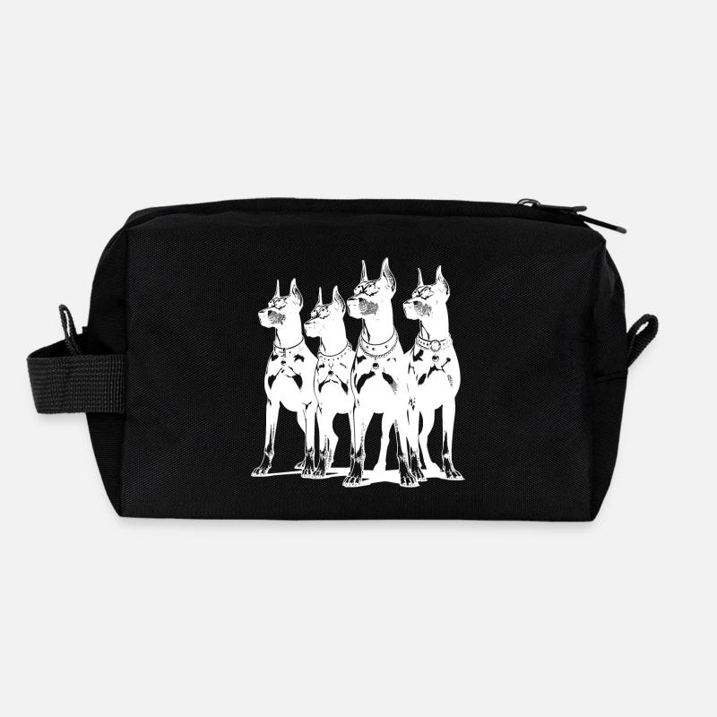 Vier schlaue wachsame Dobermänner Hunde Recycelte Kulturtasche