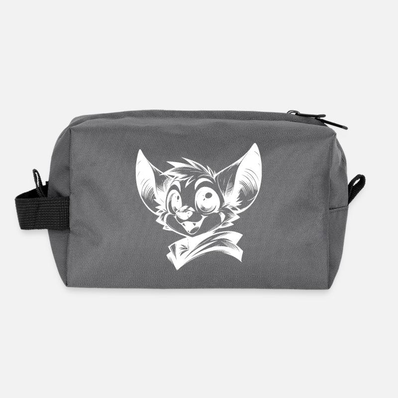 Funny Kids Bat Vampire Drawing Recycled Toiletry Zip Bag