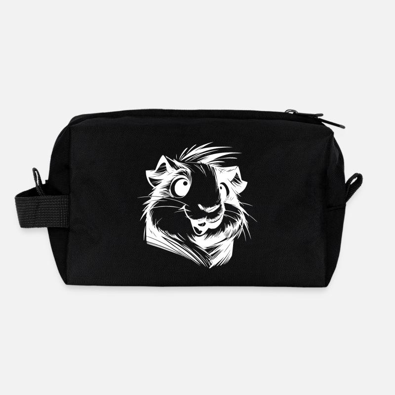Guinea Pig Baby Portrait Sketch Recycled Toiletry Zip Bag