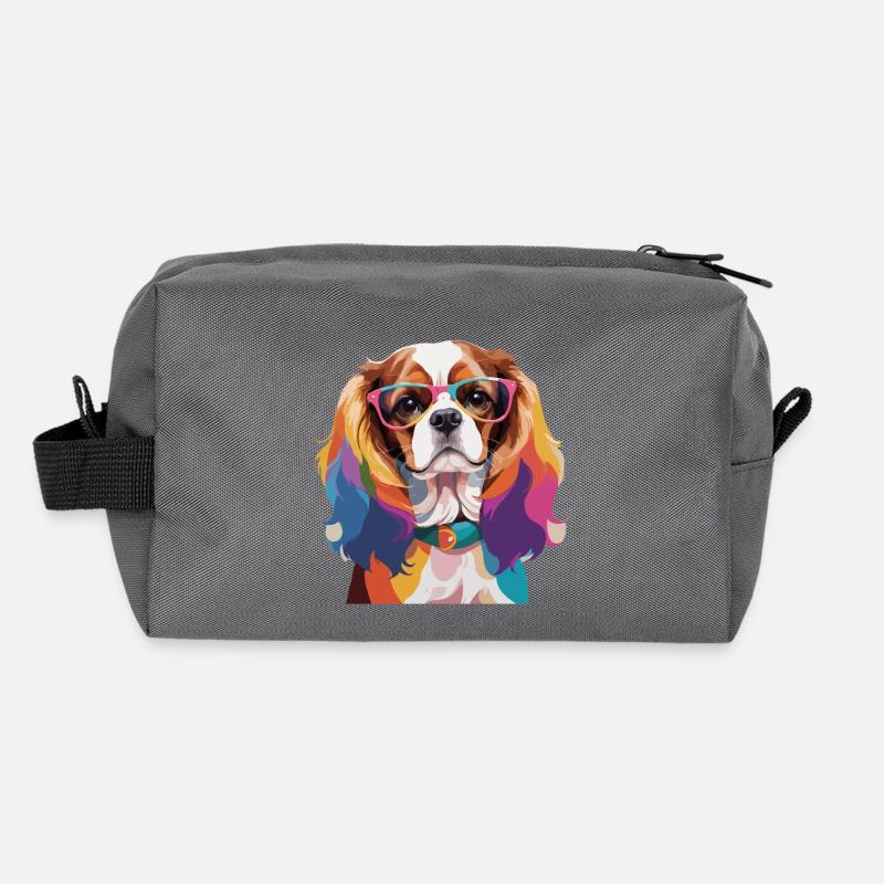Cavalier King Charles Spaniel Hundebrille Recycelte Kulturtasche