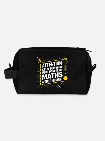 Math Genie mathématique - Trousse de toilette en tissu recyclé - noir - Dos