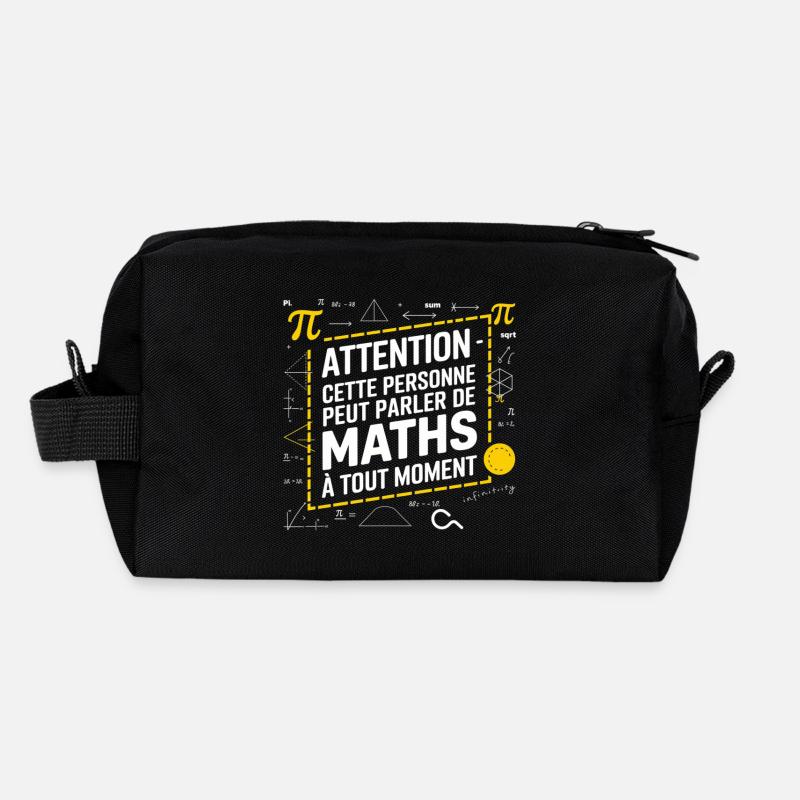 Math Genie mathématique Trousse de toilette en tissu recyclé
