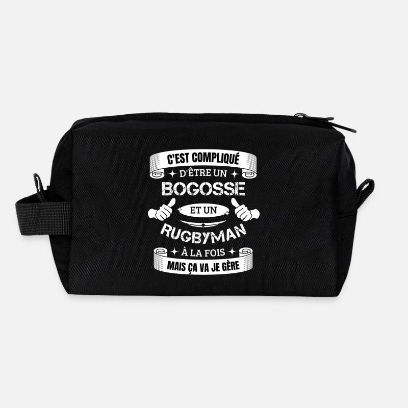 Rugbyman Bogosse Rugby Trousse de toilette en tissu recyclé