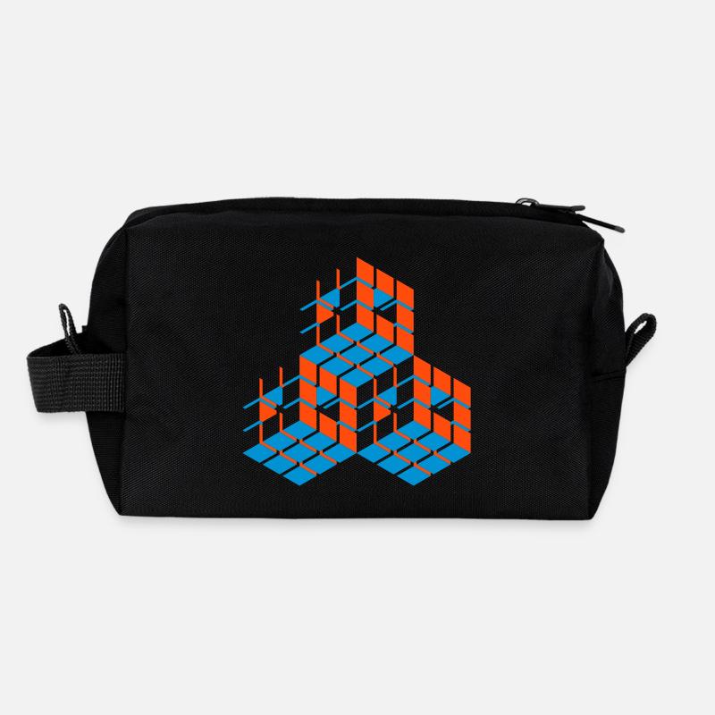 Cube - Recycled Toiletry Zip Bag - black