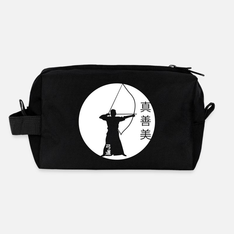 kyudo_shin_zen_bi - Recycled Toiletry Zip Bag - black
