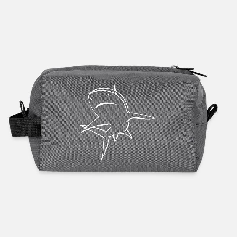 Requin mignon Trousse de toilette en tissu recyclé