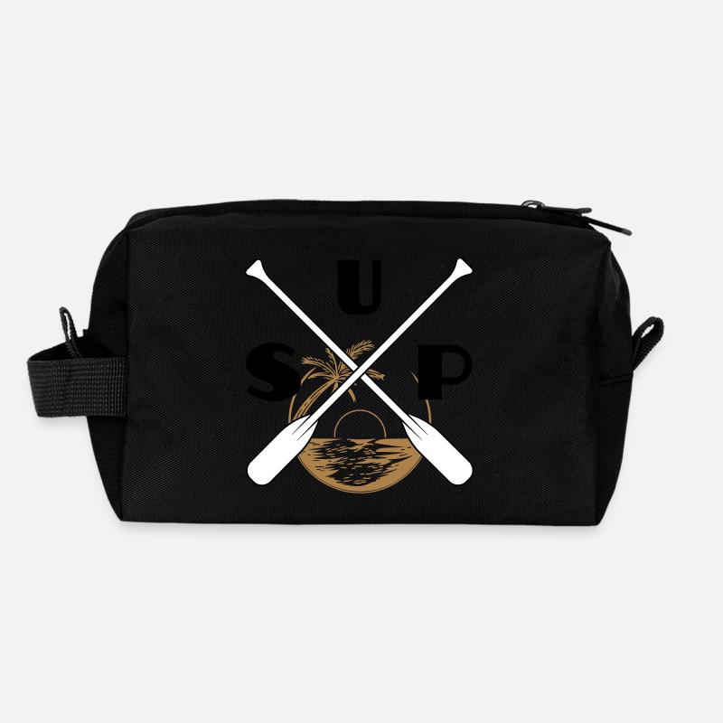 Stand up paddling Sunset retro Recycelte Kulturtasche