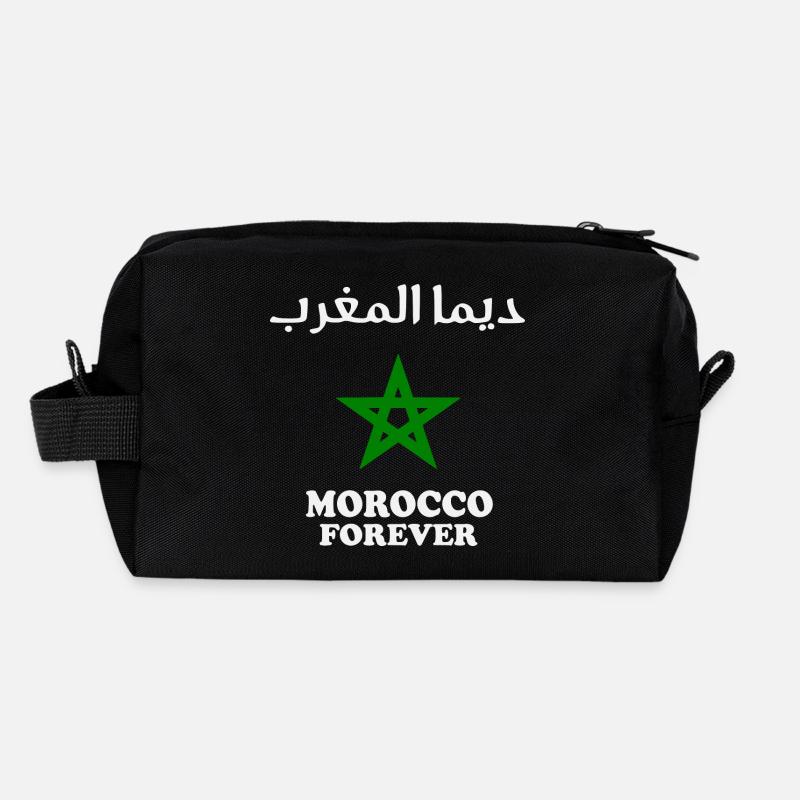 Dima maghrib - Marokko - Recycelte Kulturtasche - Schwarz