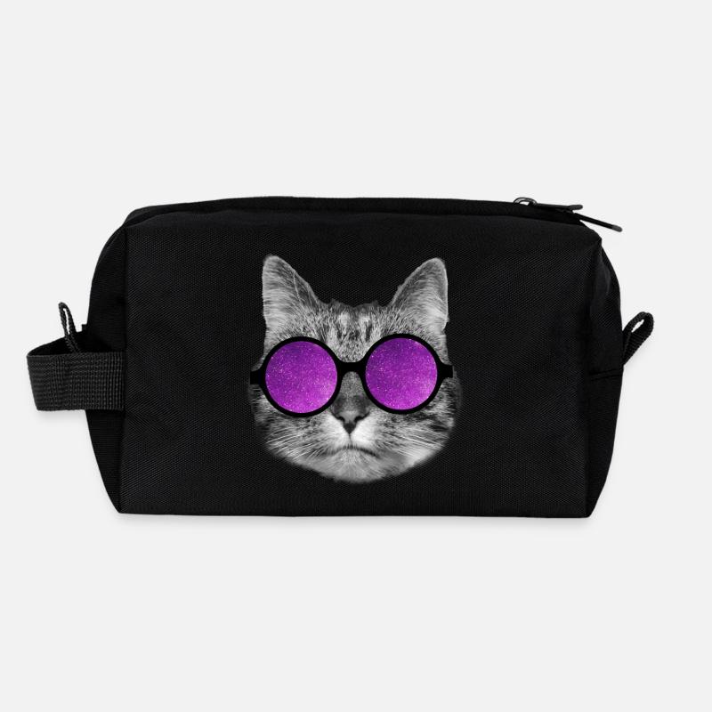 Chat de l’espace Trousse de toilette en tissu recyclé