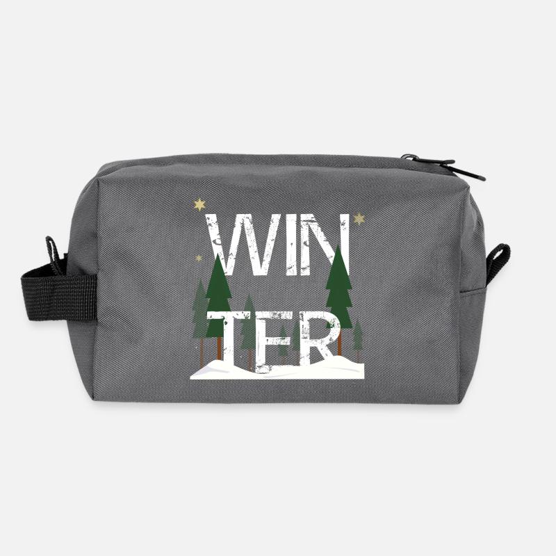 Hiver Trousse de toilette en tissu recyclé