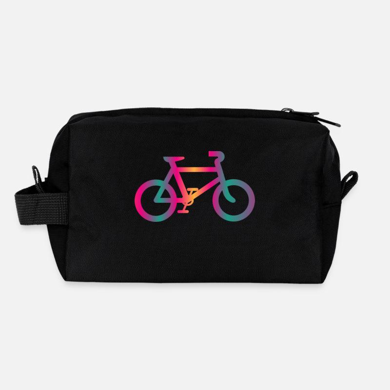 BICYCLE. CYCLING. ECOLOGY. ENVIRONMENT. Recycled Toiletry Zip Bag