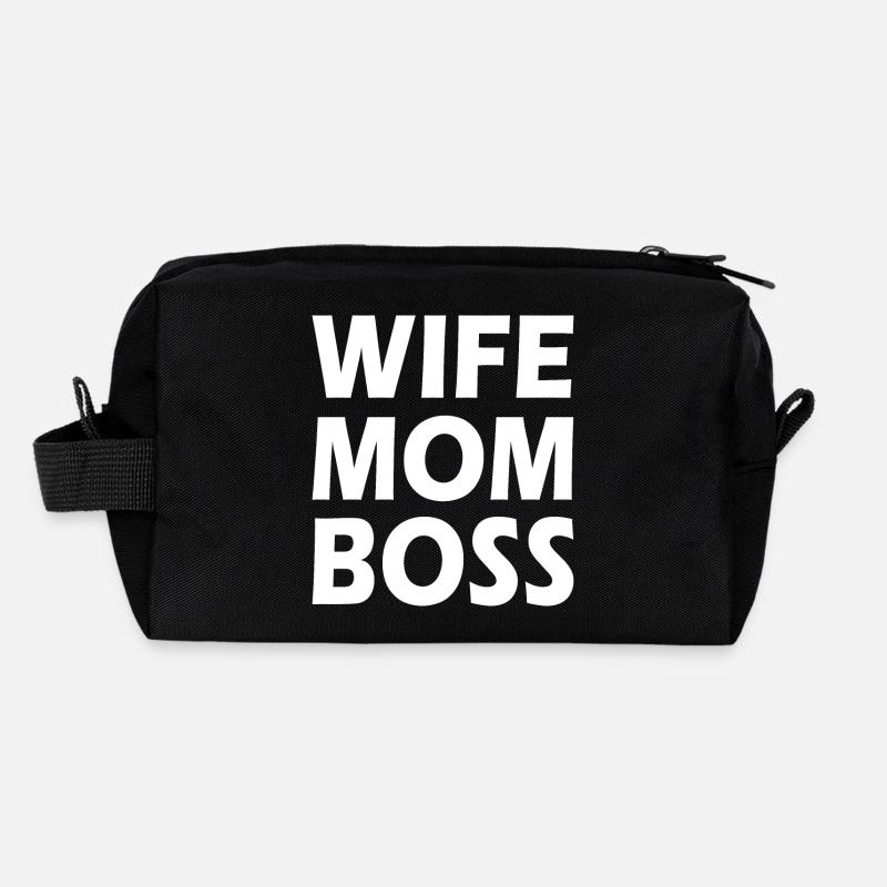 Wife mom boss Recycelte Kulturtasche