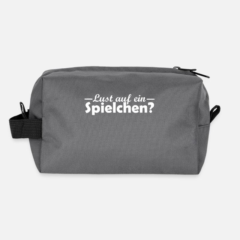 Fancy a game saying vector Recycled Toiletry Zip Bag