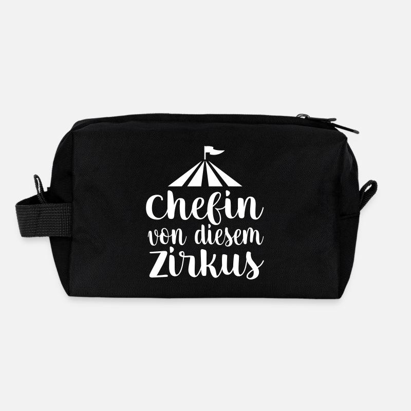 Chein von diesem Zirkus - Recycelte Kulturtasche - Schwarz