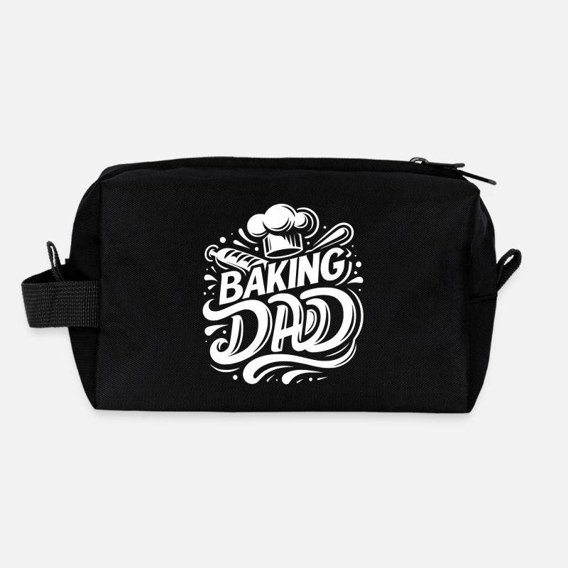 Baking dad baking dad our dad bakes Recycled Toiletry Zip Bag