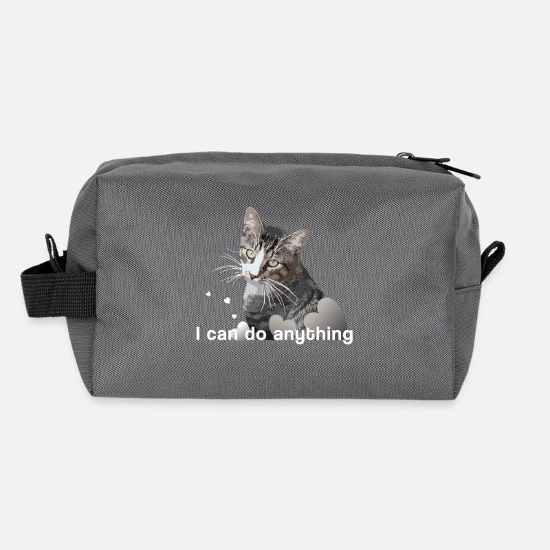 Chat Mietze Chaton chat Trousse de toilette en tissu recyclé