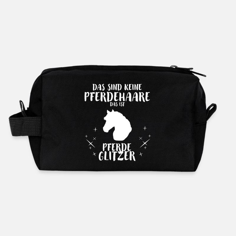 fellwechsel weiß - Recycelte Kulturtasche - Schwarz
