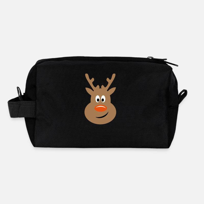 Rentier - Recycelte Kulturtasche - Schwarz