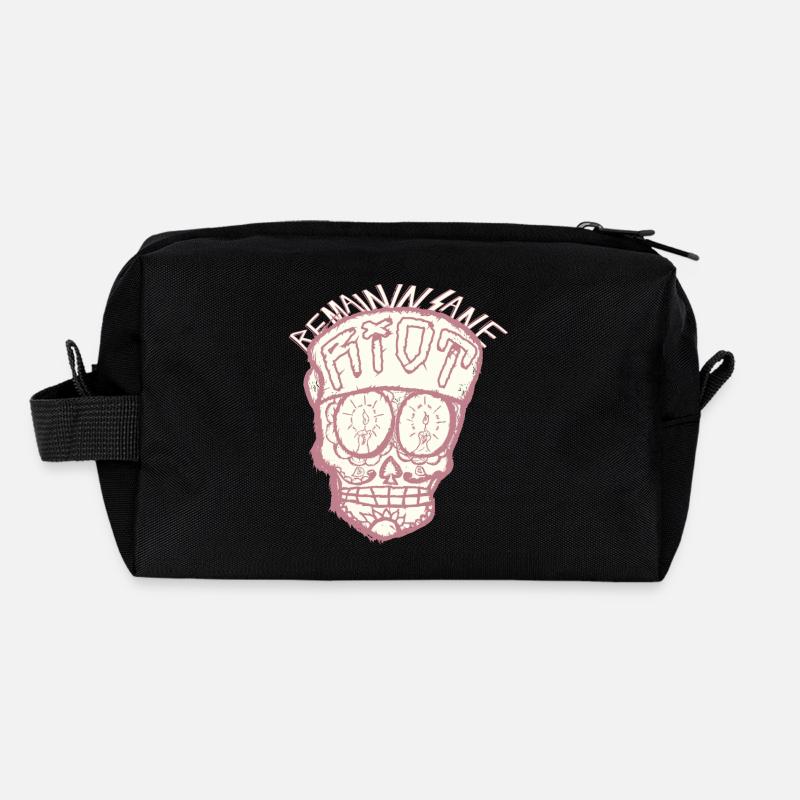 SugarSkull - Recycelte Kulturtasche - Schwarz