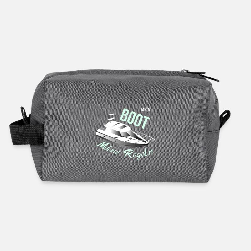 Funny My Boat My Rules Ship Owner Recycled Toiletry Zip Bag