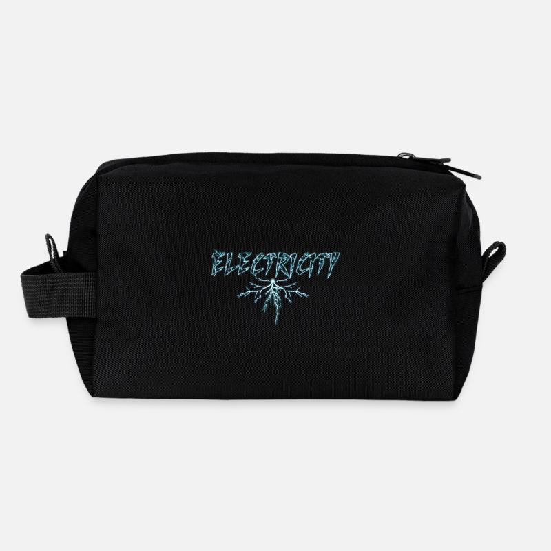Electricity Electric Current Lightning Strike Recycled Toiletry Zip Bag