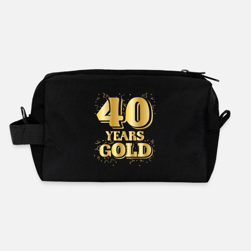 Geburtstag 40 Years gOLD Runder Geburtstag Recycelte Kulturtasche