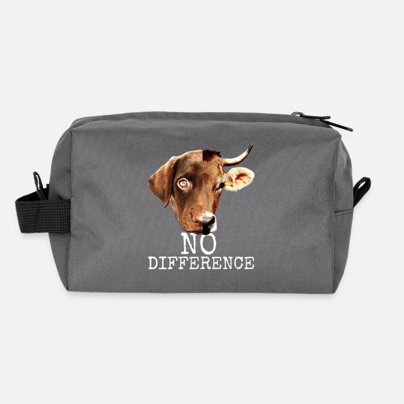 No Difference Pro Vegan Vegetarier Tierschutz Recycelte Kulturtasche