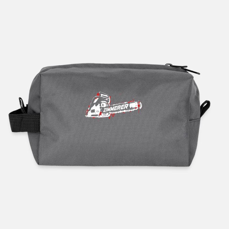 Zimmerer Shirt pour charpentier Tronçonneuse Tronçonneuse Trousse de toilette en tissu recyclé