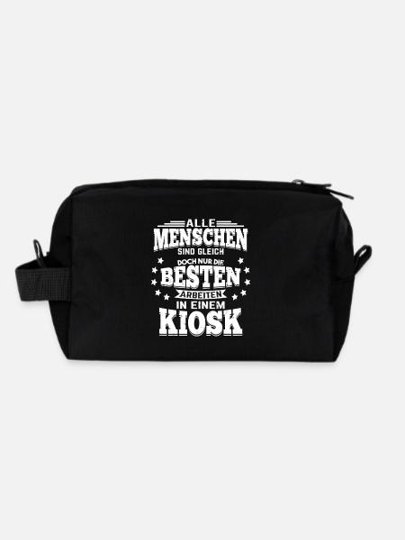 Kiosk alle Menschen sind gleich - Recycelte Kulturtasche - Schwarz - Hinten